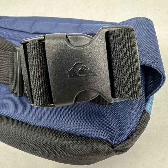 Quiksilver Navy Blue Fanny Pack Belt Bag Adjustable Strap Water-Resistant Zipper - Picture 10 of 16